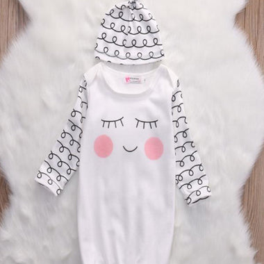 Long Sleeve +  2 Pieces Hat Clothes Set