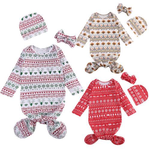 Snowflake Romper Jumpsuit + Headband Hat